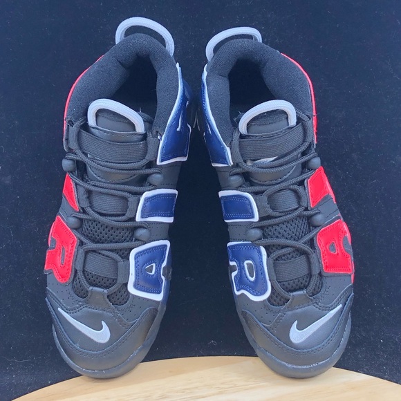 Nike Air More Uptempo 96 (GS) Shoes DM0017-001 Black/Red/Blue multiple sizes - Picture 8 of 9
